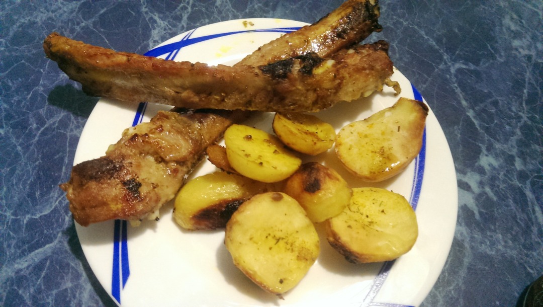 Блюда из свиных ребрышек и картофеля