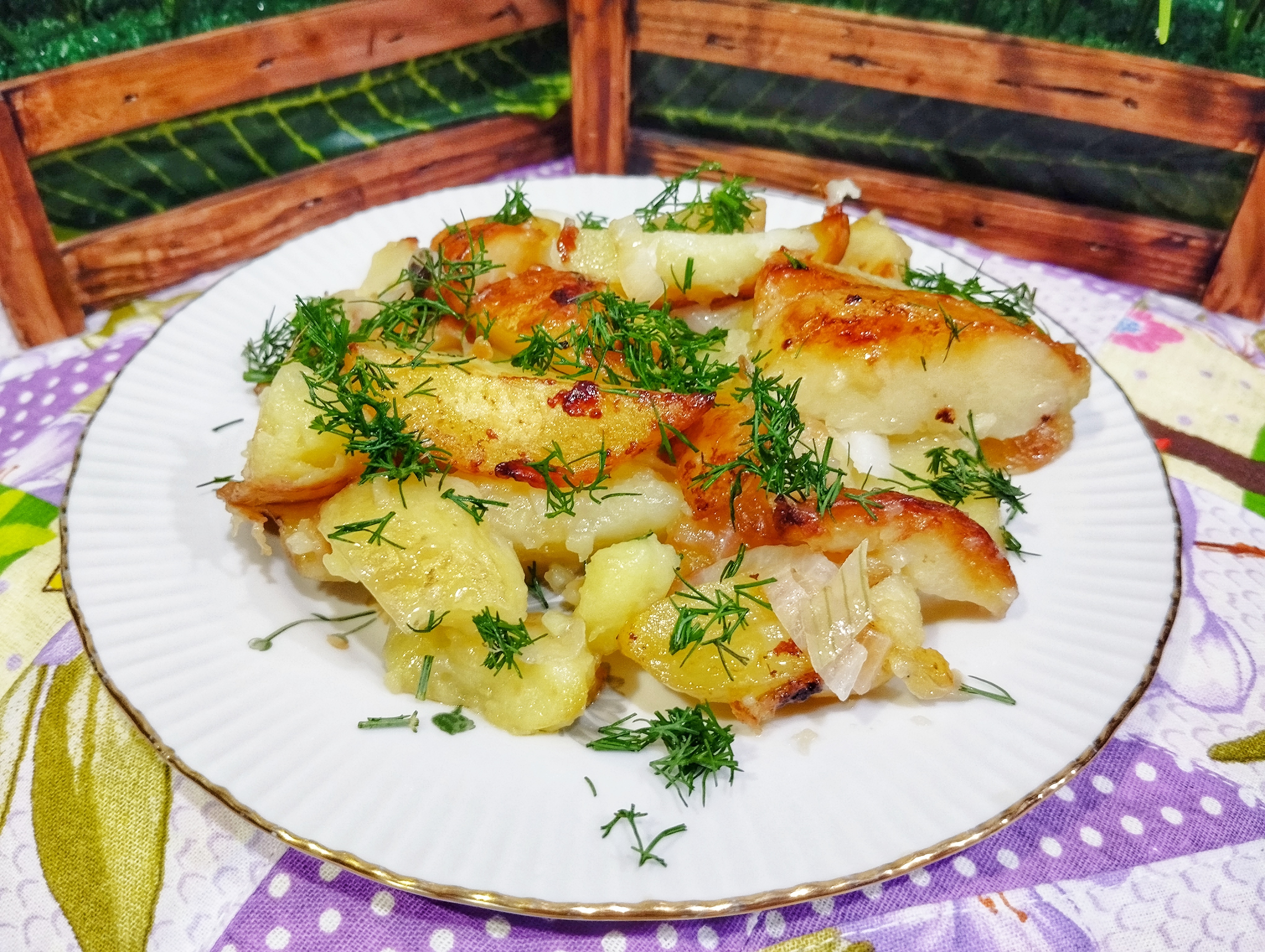 Молодая жареная картошка 