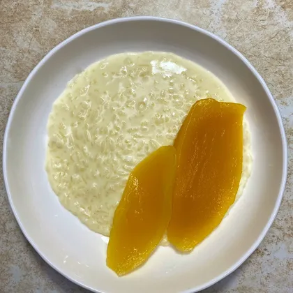 Каша рисовая. Рисовый пудинг с манго