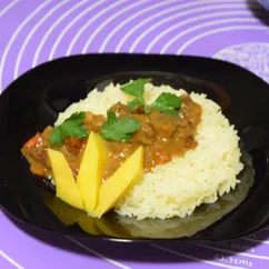 Говяжье рагу с кофе и манго