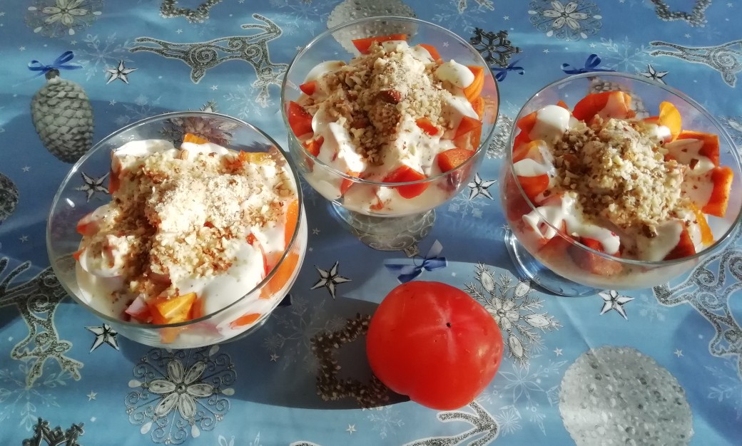 Десерт из хурмы