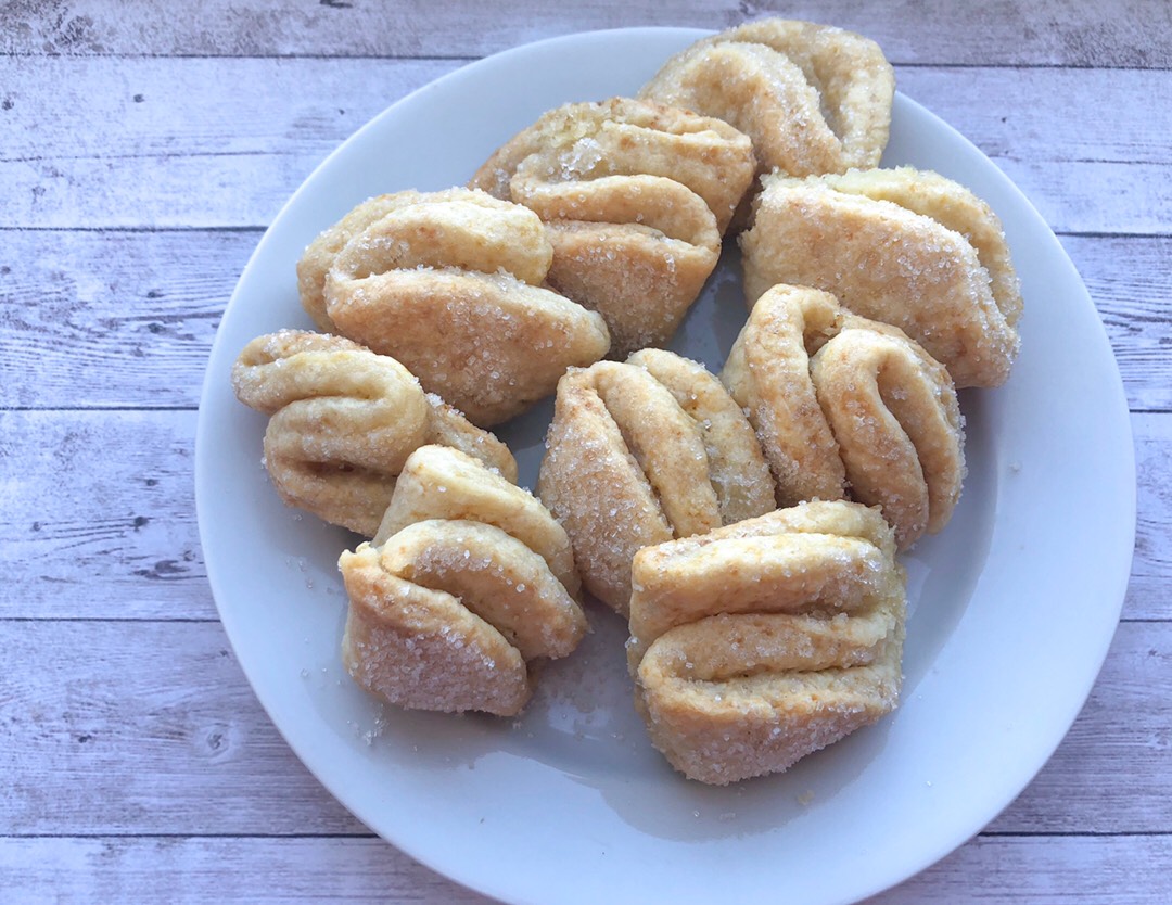 Творожное печенье «Ушки» - пошаговый рецепт с фото