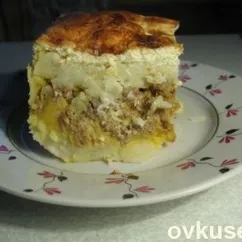 Картофельная запеканка с овощами