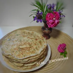 Блинчики с укропом и сыром🥞