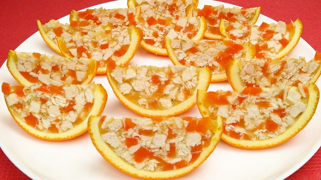 Закуска на праздничный стол Апельсиновые дольки | Snack on the festive table Orange slices