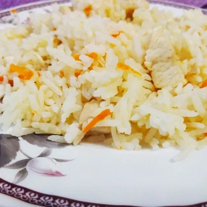 Рис с индейкой и морковью