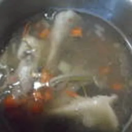 Традиционный карельский суп 'Напарокко' (суп с сушеной рыбой)