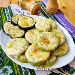 Кабачки и баклажаны запеченные в духовке с сыром