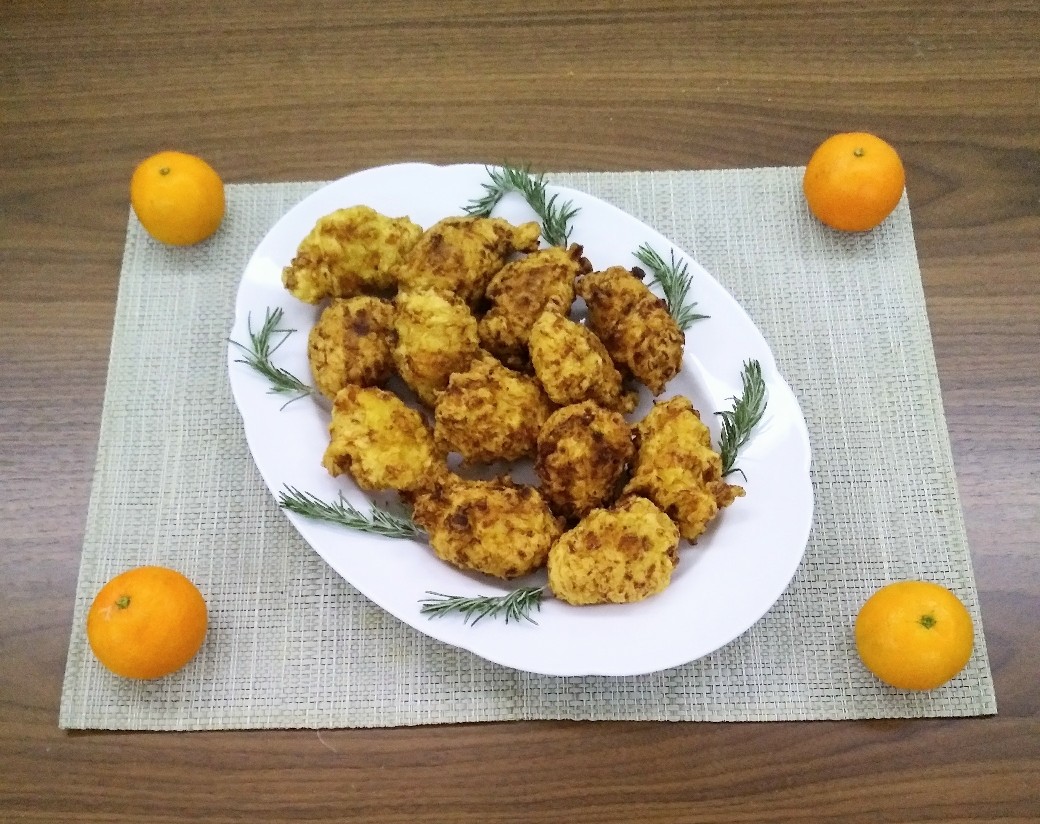 Пончики с треской - buñuelos de bacalao на новогодний стол