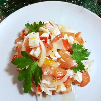 Легкий крабовый салат