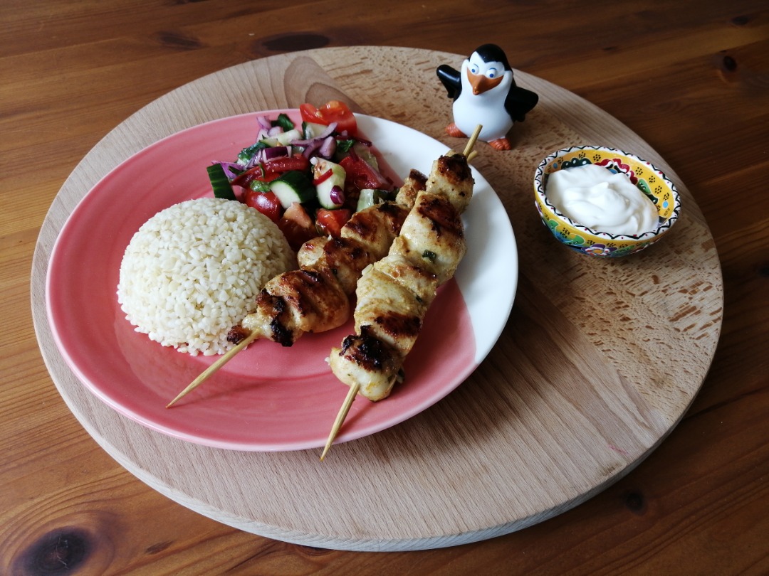 Kуриные шашлычки в лимонном соусе🍢