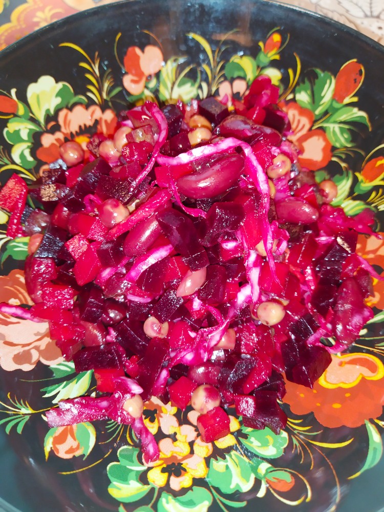 Винегрет с квашеной капустой