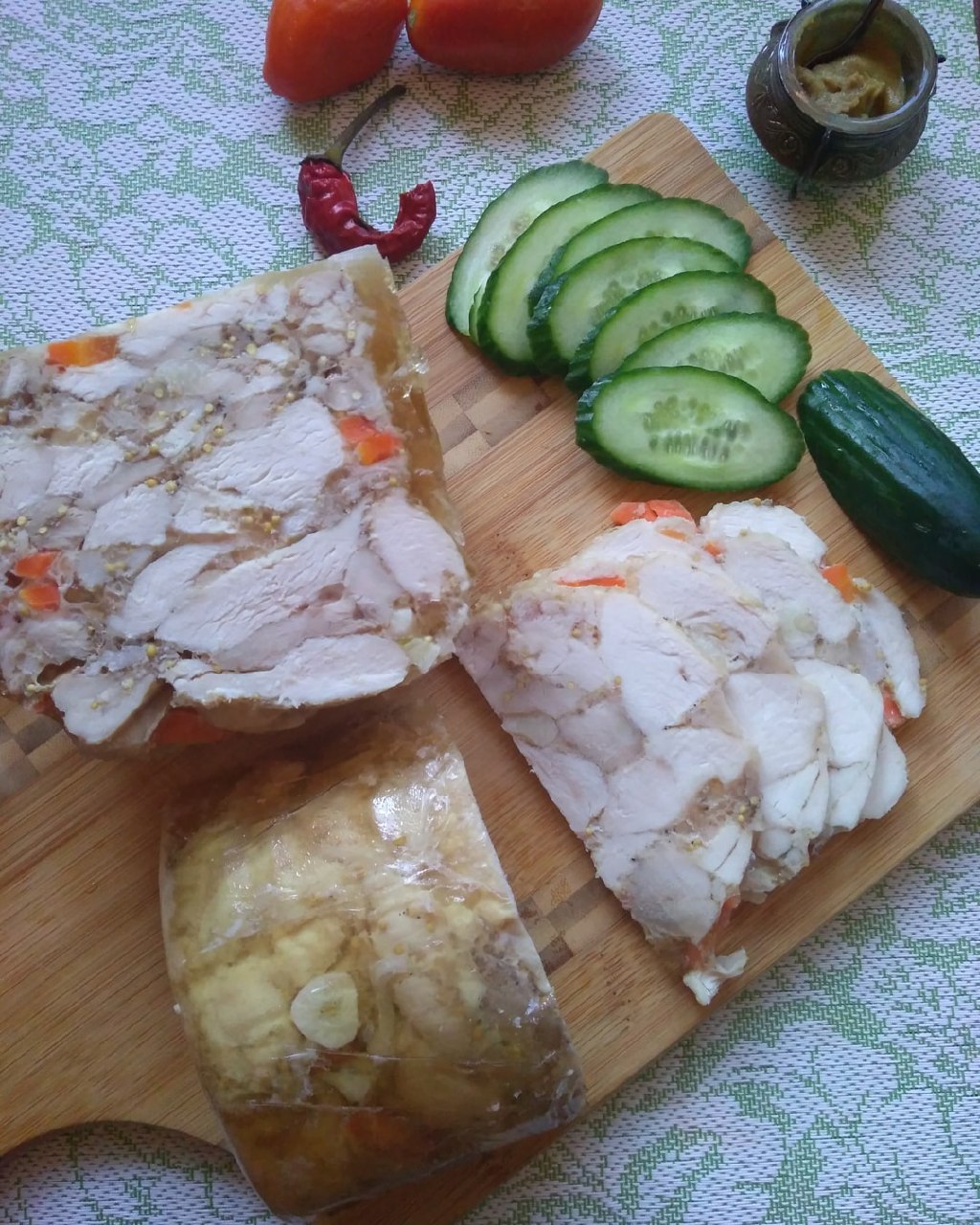 Домашняя мраморная ветчина
