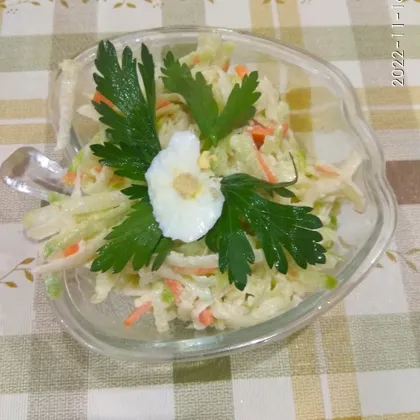 Салат с зелёной редькой