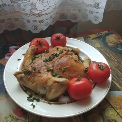 Фаршированная курица без костей