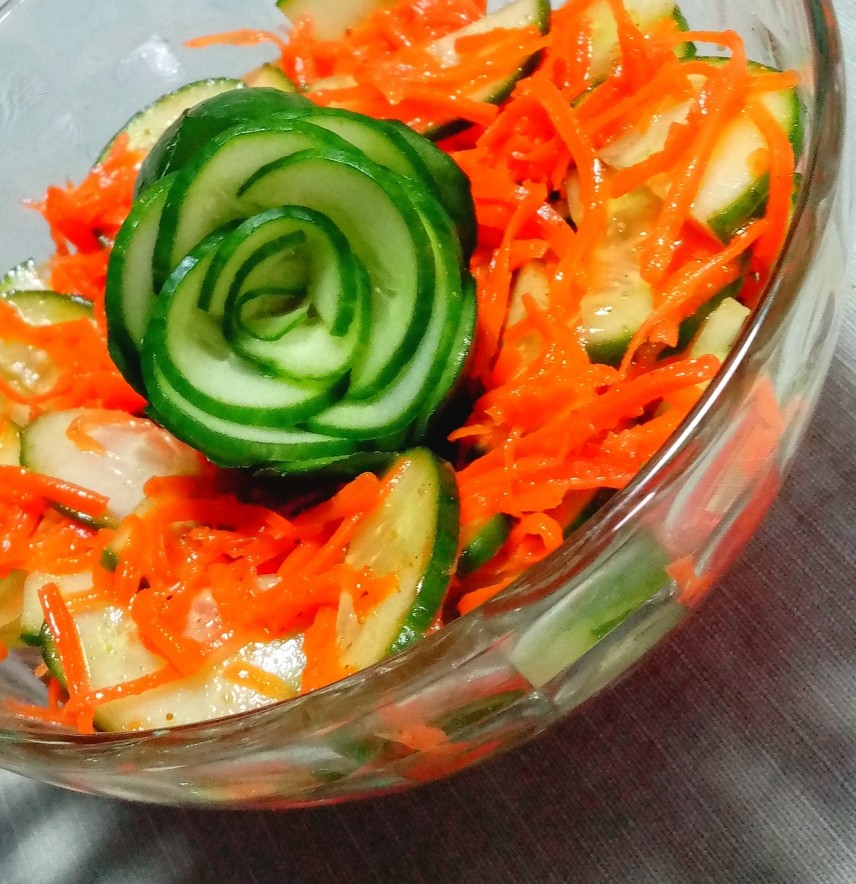 🥗 Салат из моркови по - корейски с огурцом