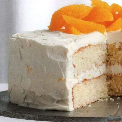 Апельсиновый торт с нежным кремом