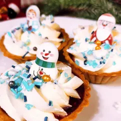 Пирожное Корзинка к новогоднему столу 🧁