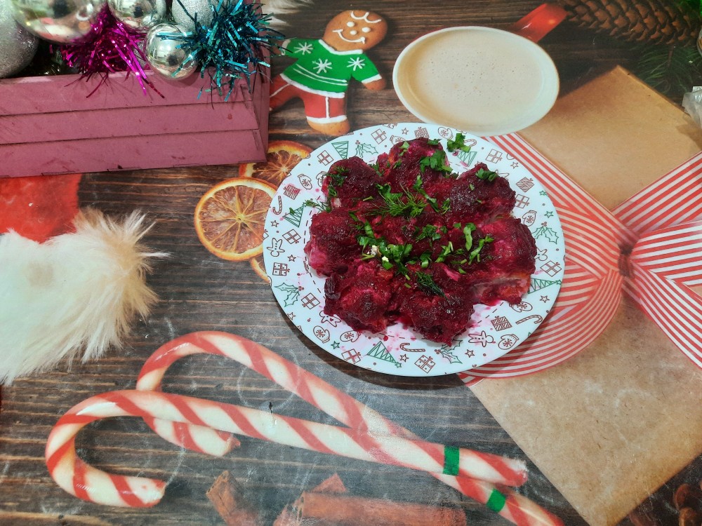 Шуба в рулетиках