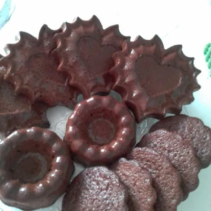 Шоколадные кексы на кефире