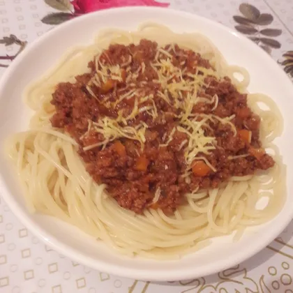 Спагетти с соусом болоньеза #кулинарныймарафон