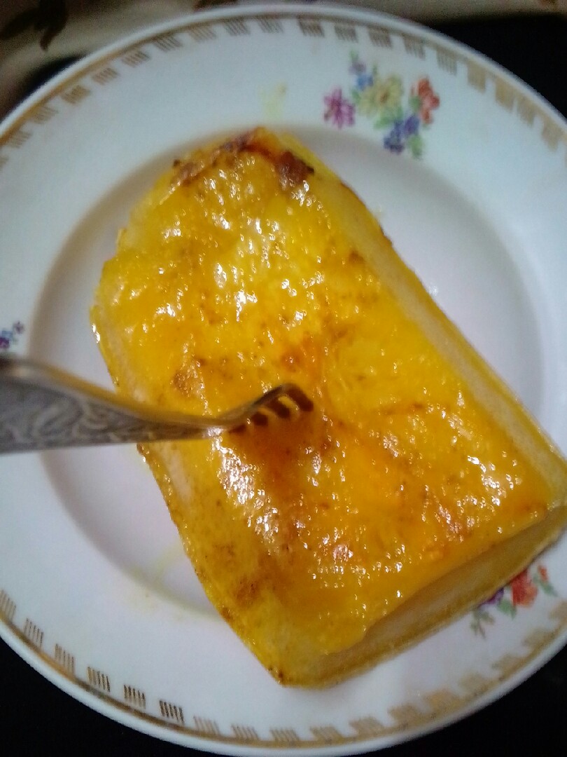 Запечёный кабачок с карри