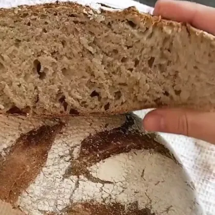 Бездрожжевой хлеб на ржаной закваске