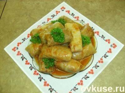Голубцы из курицы с грибами
