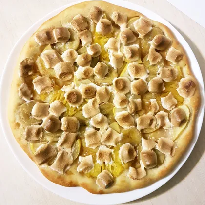 Фруктовая пицца с маршмеллоу
