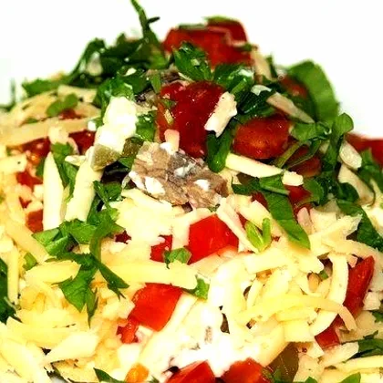 Салат с говядиной и овощами