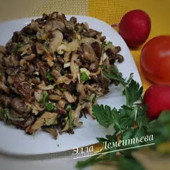 Вешенки жареные 😋
