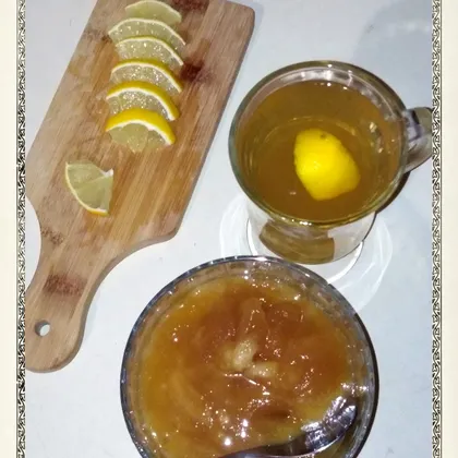 🍋Зелёный чай с мёдом и лимоном