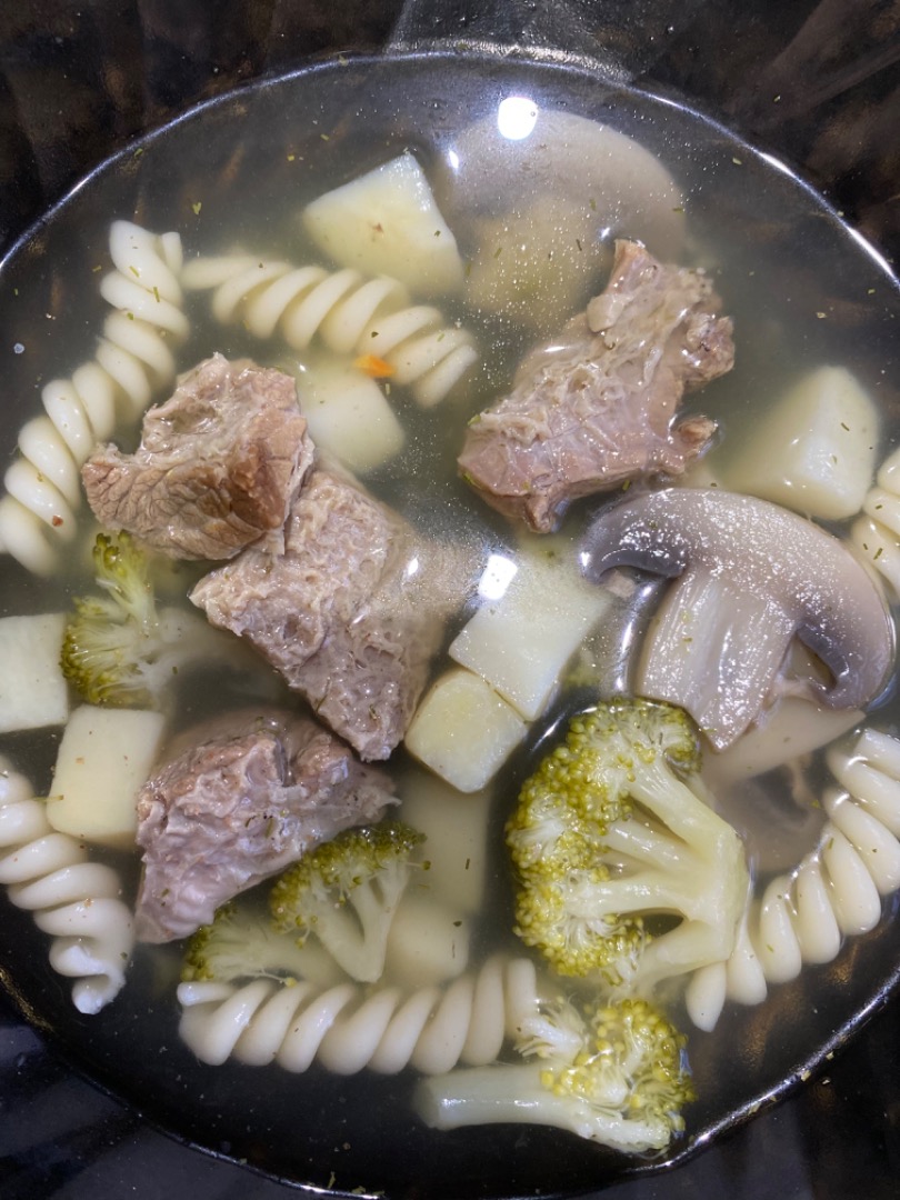 Говяжий суп с грибами и томатами рецепт – Супы. «Еда»