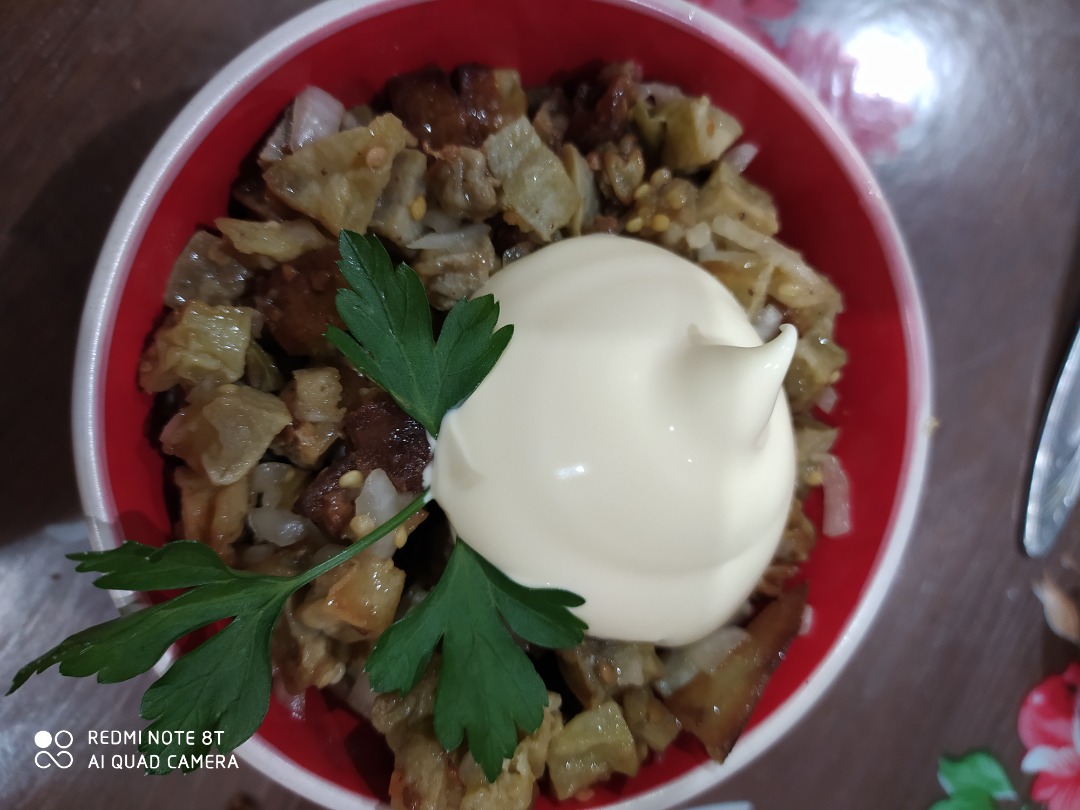 Салат "Грибной баклажанчик"