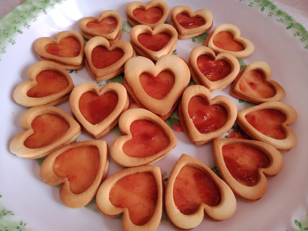 Печенье “Сердечки” на 14 февраля