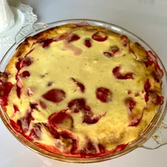 Пирог песочный с творогом и ягодами (без глютена)