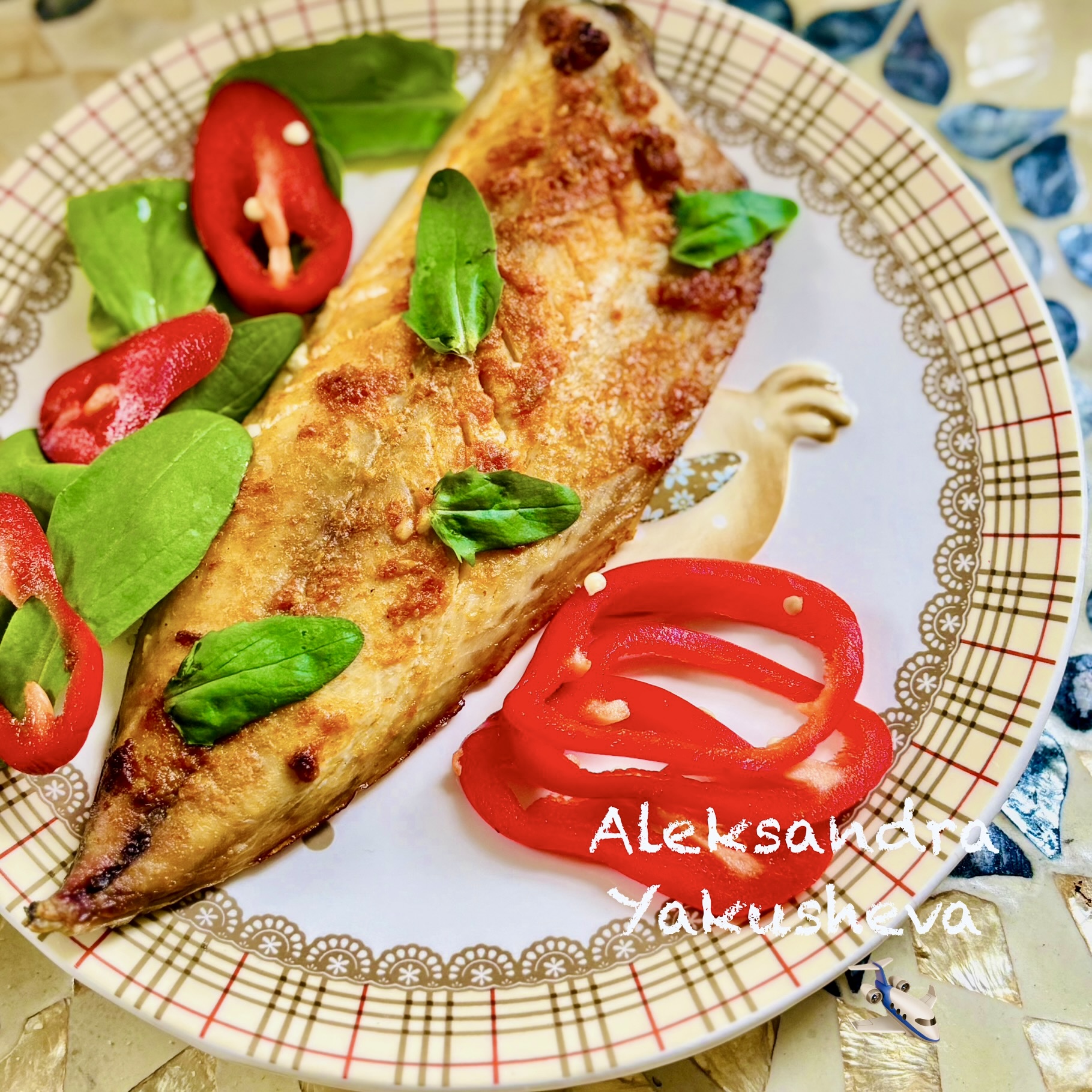 Скумбрия с паприкой в духовке