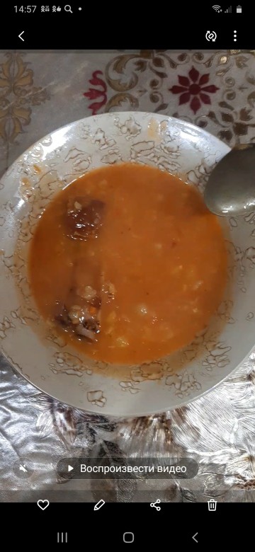Гороховый суп с копчеными ребрышками пошагово с фото