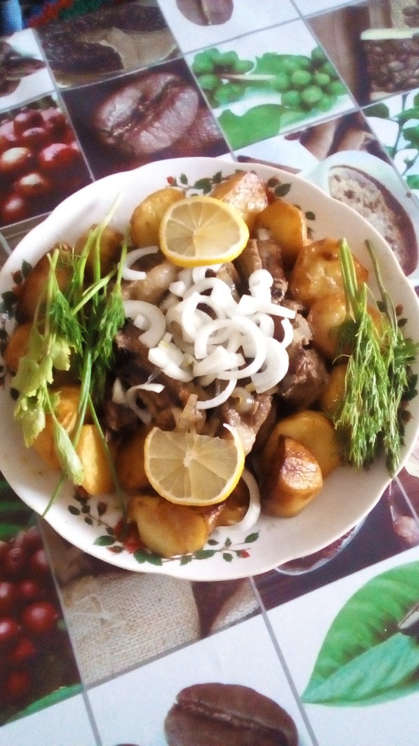 Свиные ребра с картошкой