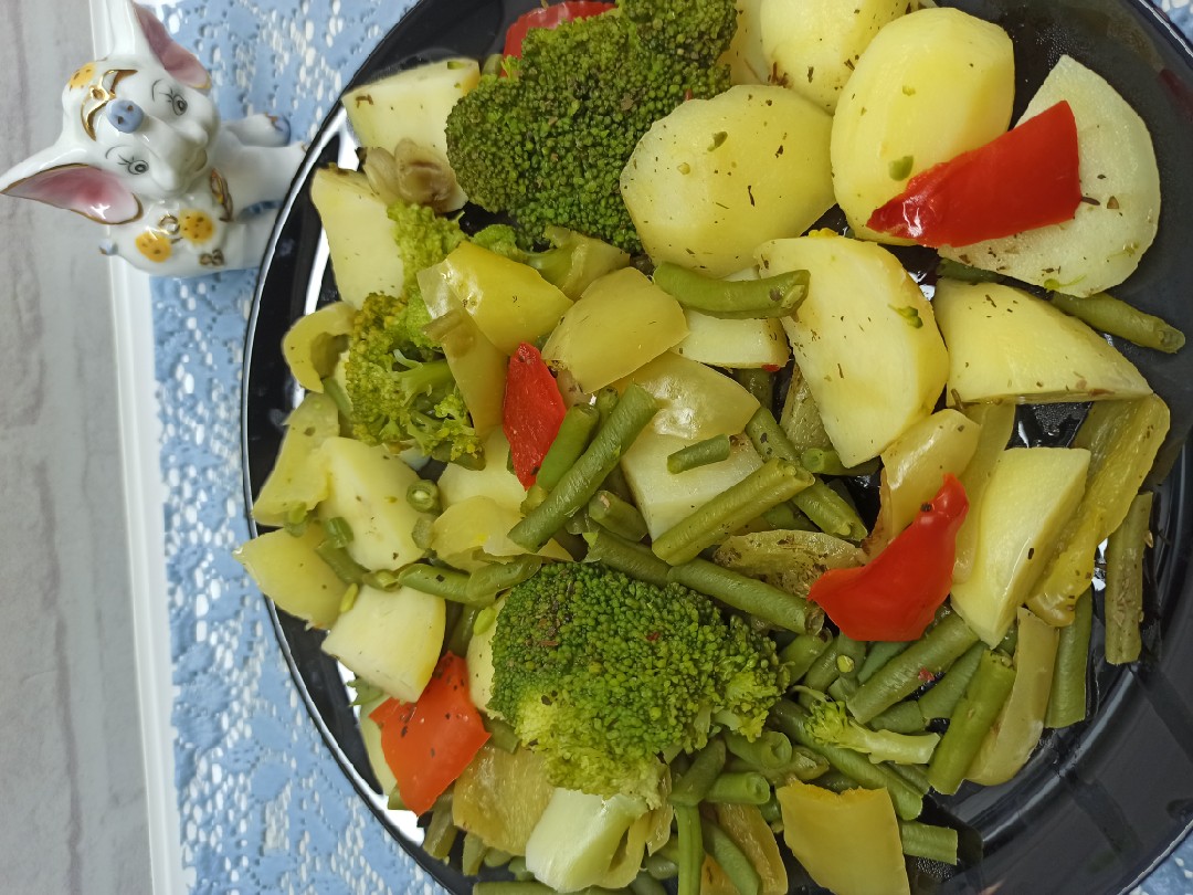Замороженные овощи на пару в мультиварке