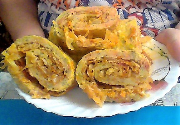 Овощной рулет