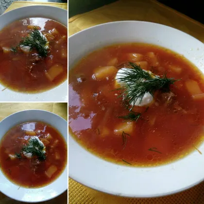 Свекольный суп на обед #кулинарныймарафон