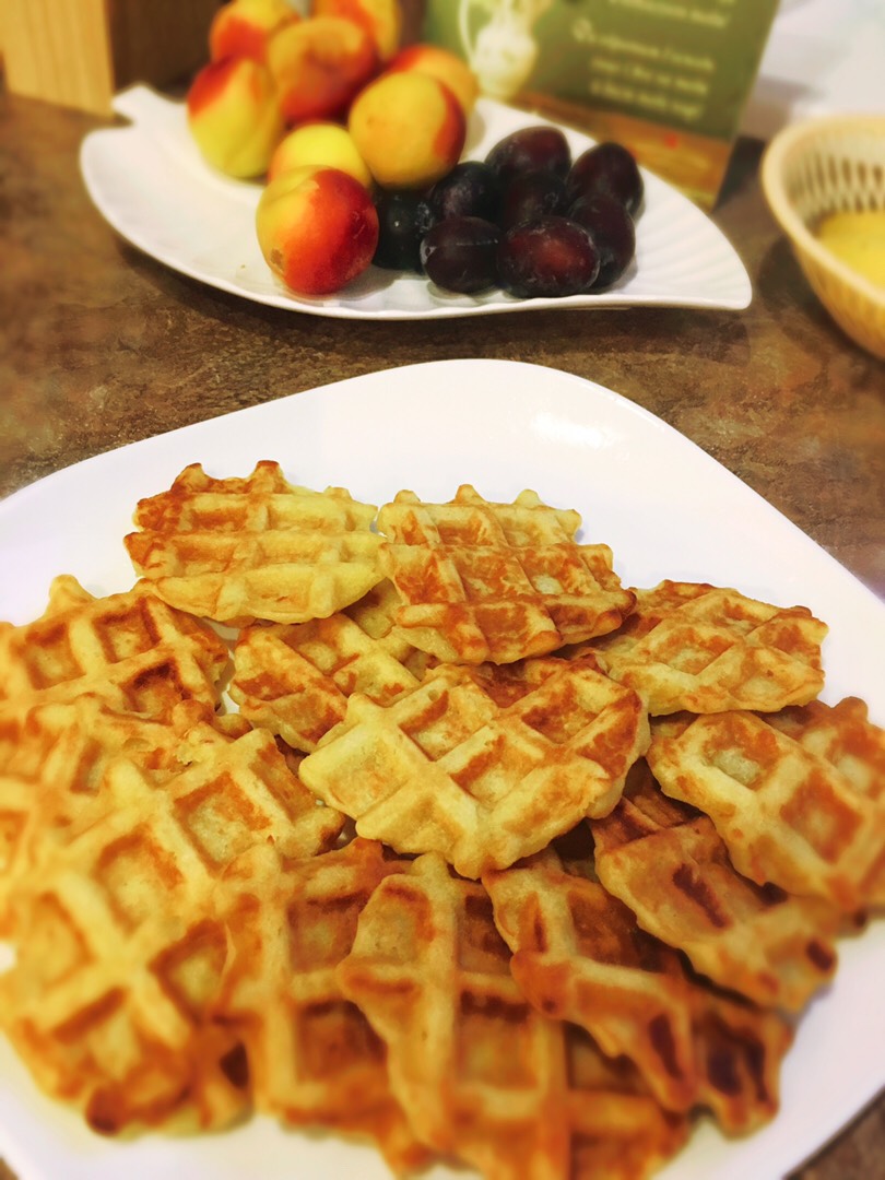 Ароматные яблочные вафли с корицей 🤤🍏🍎