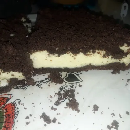 Шоколадный пирог с творожной начинкой