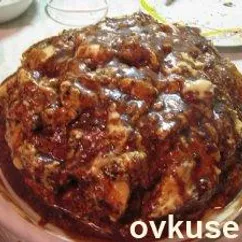 Торт Метеорит черносливом и орехами