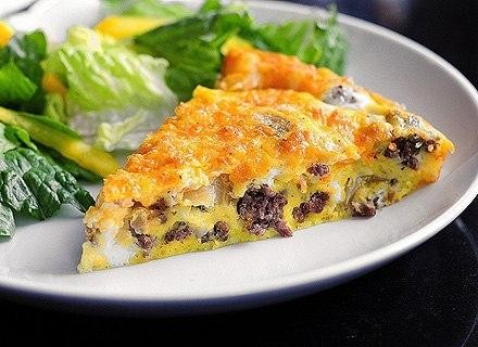 Сырно-мясная фриттата