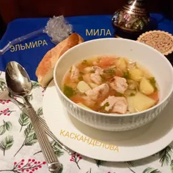Картошка тушёная с куриным мясом