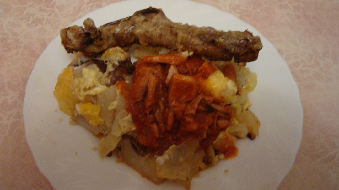 Картофель с ребрами в духовке