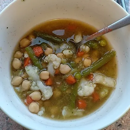 Овощной суп с нутом