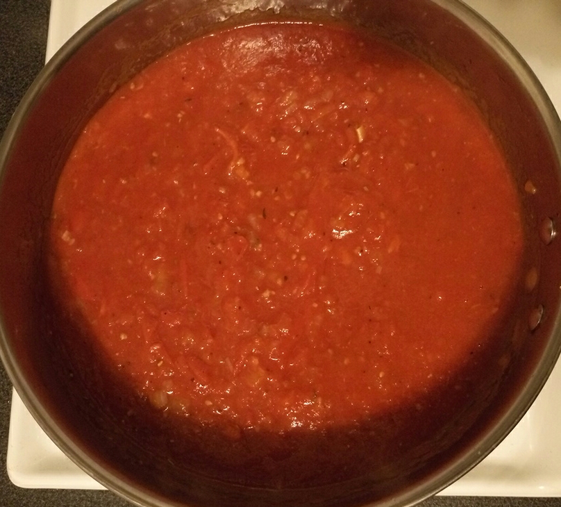 Томатный соус на сковороде